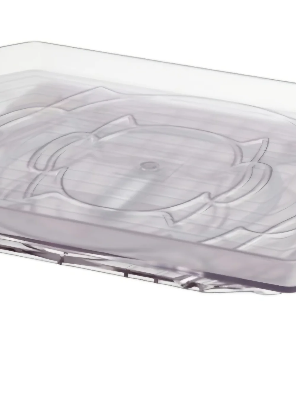 IKEA SNURRAD Rotating Lazy Susan Serving Tray White Clear Refridgerator Shelf NE